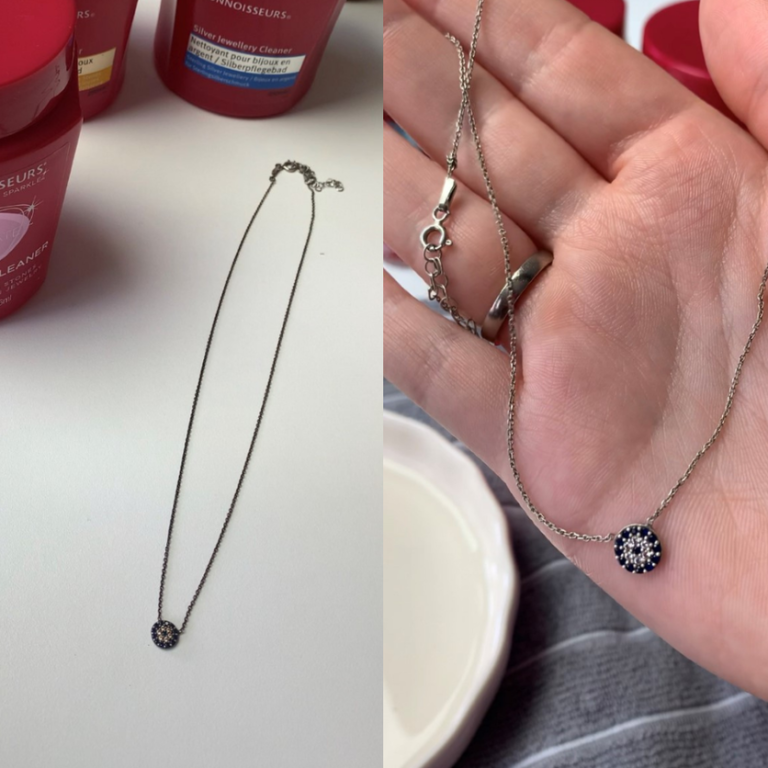 Jewellery Before & After When Cleaned