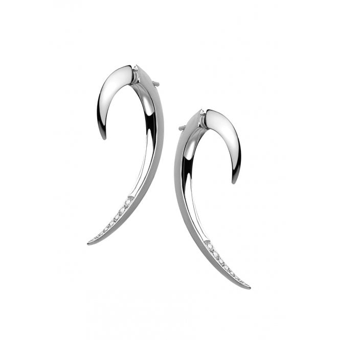 All That Glitters 2021 Shaun Leane sterling silver hook earrings with diamond decoration