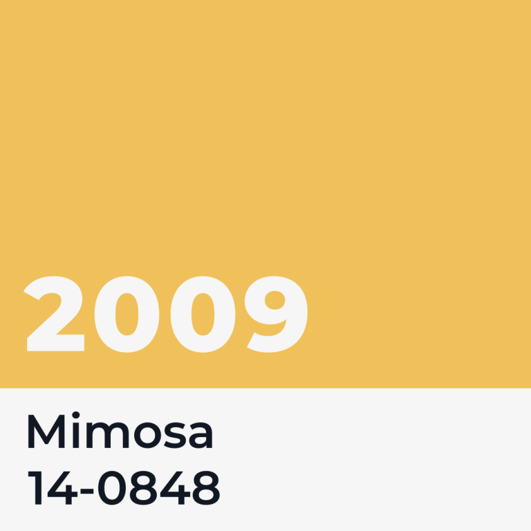 Mimosa - the Pantone Colour of the Year for 2009