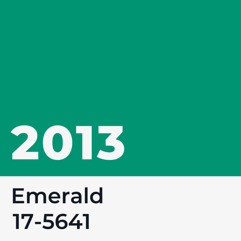 Emerald - the Pantone Colour of the Year for 2013