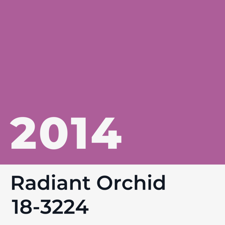 Radiant Orchid - the Pantone Colour of the Year for 2014