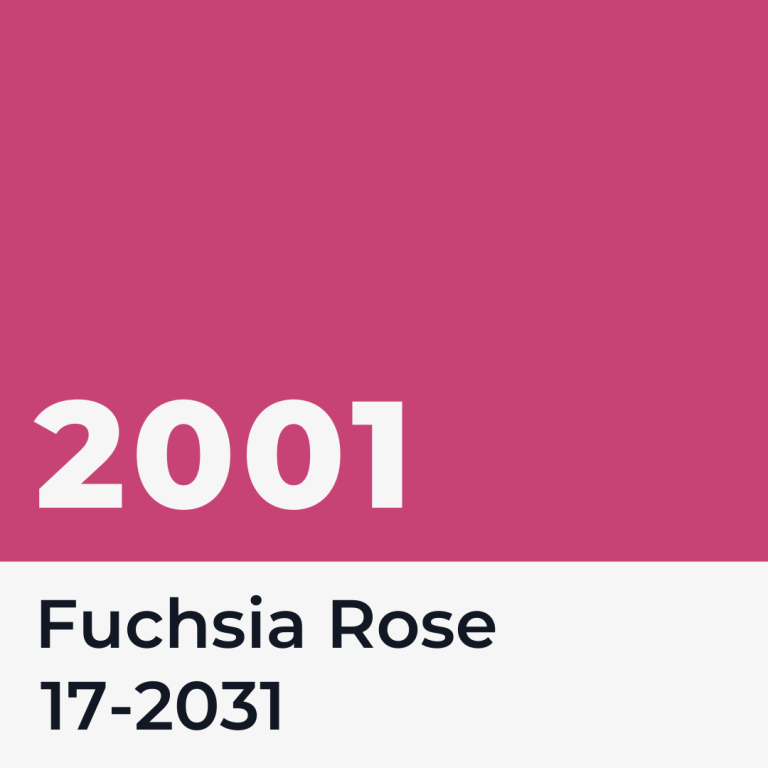 Fuchsia Rose - the Pantone Colour of the Year for 2001.