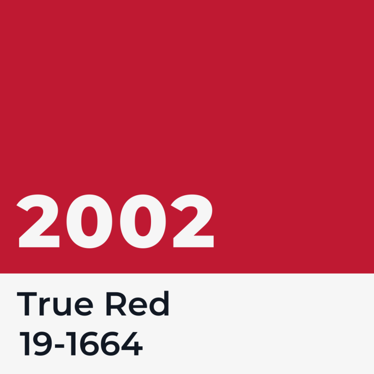 True Red - the Pantone Colour of the Year for 2002