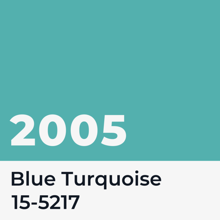 Blue Turquoise - the Pantone Colour of the Year for 2005