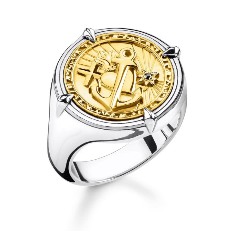 Father's Day Gifts Thomas Sabo Gold & Silver Symbolised Signet Ring