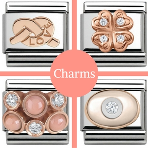 rose gold charms