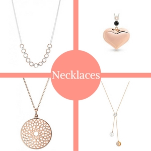 rose gold necklaces