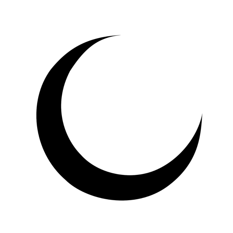 Crescent moon symbol