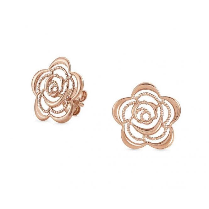 Nomination Primavera Rose Gold Plated Flower Stud Earrings