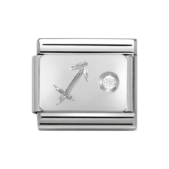 nomination classic cz silver sagittarius symbol charm p2135 25300 medium