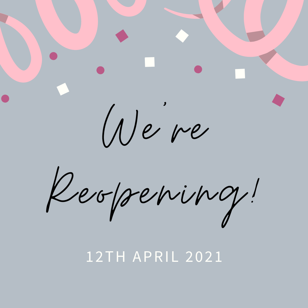 Joshua James Jewellers Reopening with date '12th April 2021'