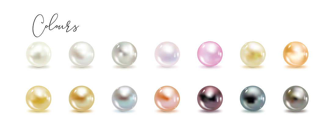 A Diagram Showcasing The Different Pearl Colours