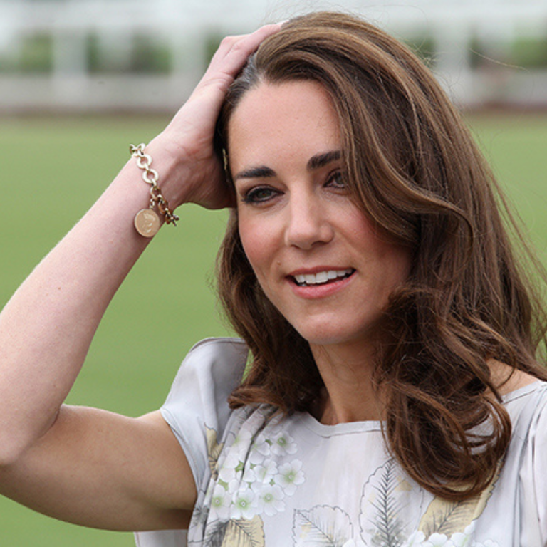 Kate Middleton Wearing A Charm Bracelet