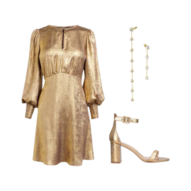 Gold Dress & Swarovski Gems