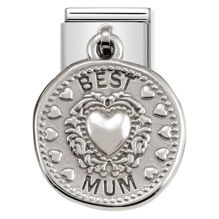 nomination classic silver best mum wishes charm p11099 27323 image