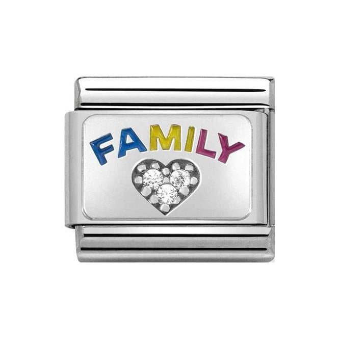 nomination classic silver cz family heart charm p18686 52836 medium