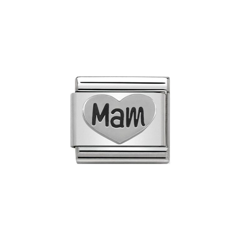 nomination classic silver mam heart charm p8351 25817 image