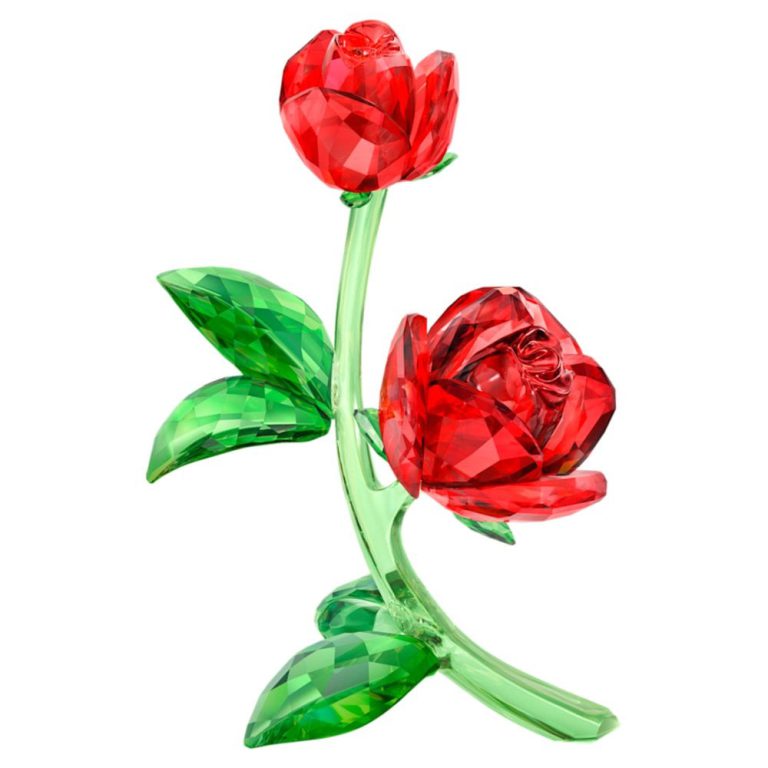 swarovski red rose crystal figurine p17365 46973 image