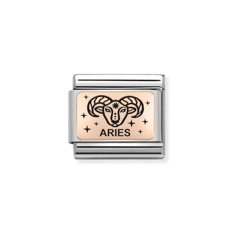 nomination classic rose gold aries zodiac charm p23033 69770 image 1